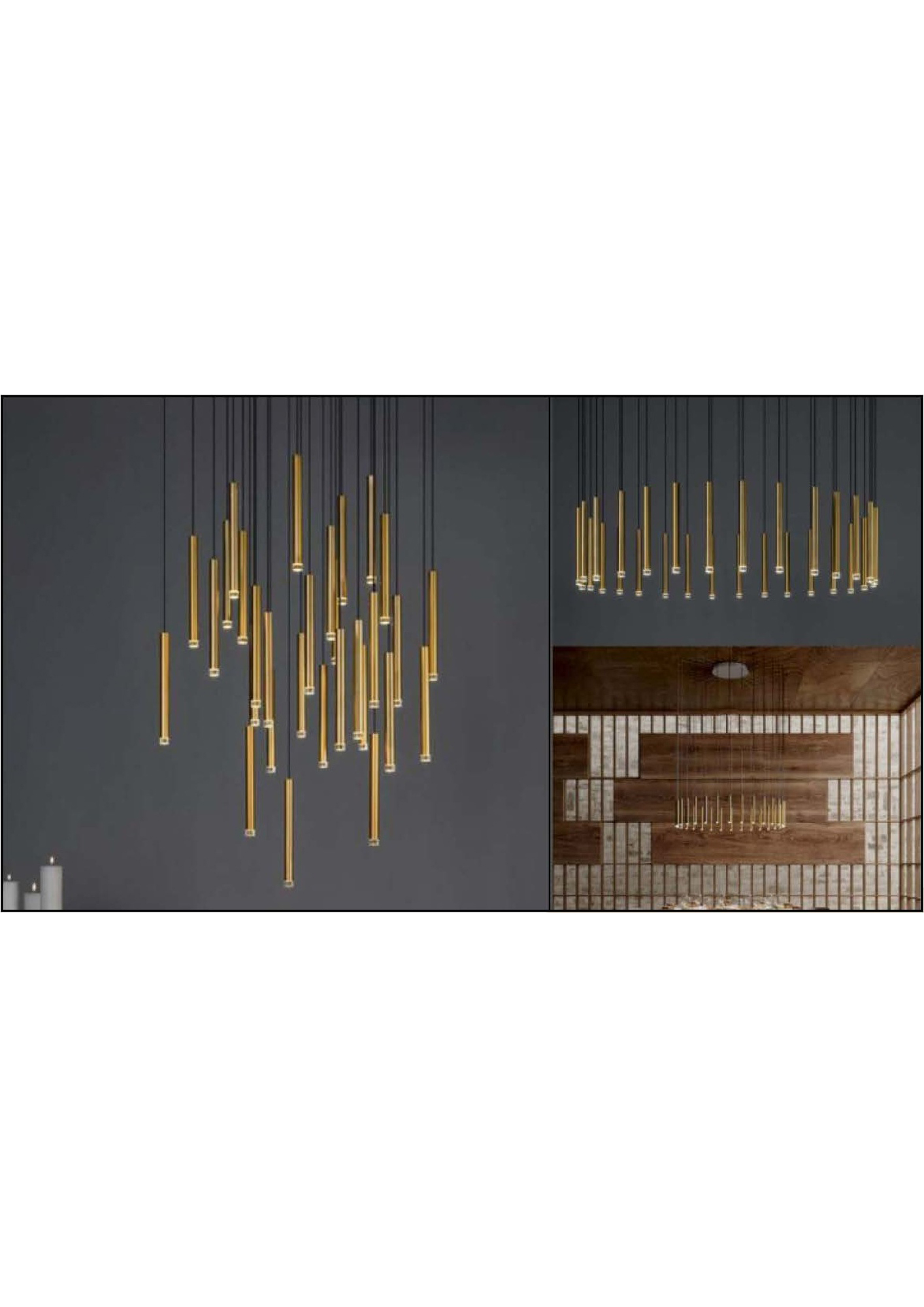 Beyond Lights - Gold Pendant Light- GL